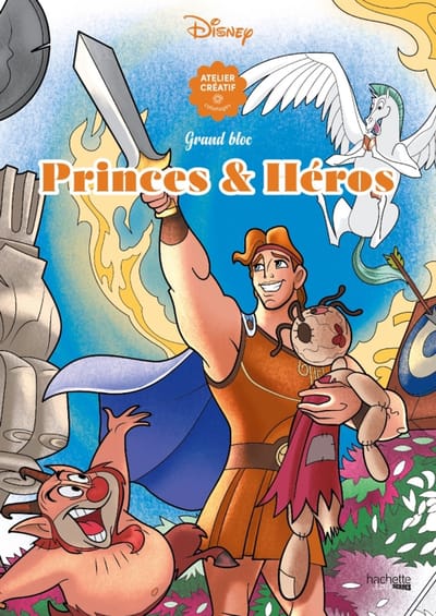Grand bloc Disney Princes & Héros - Hachette - kleurblok voor volwassenen