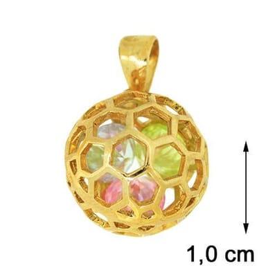 Blinx Jewels Vergulden Hanger Bol Zirkonia