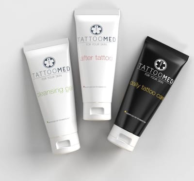 TattooMed® All In Bundle (1x After Tattoo 100ml 1x Cleansing Gel 100ml 1x Daily Tattoo Care 100ml)