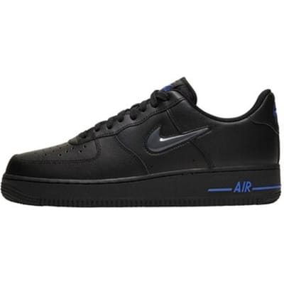 Nike Nike Air Force 1 Low Jewel - Heren Sneakers Schoenen Leer Zwart CT3438-002