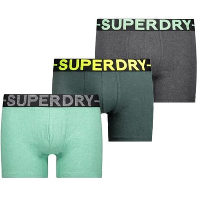 Superdry Onderbroek Boxer Triple Pack M3110452a 1mv Raven Black Marl Buc Mannen Maat - S