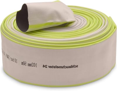 Weefselslang - Platte slang - Water transporteren - Hoge werkdruk - 50 meter - Wit groen