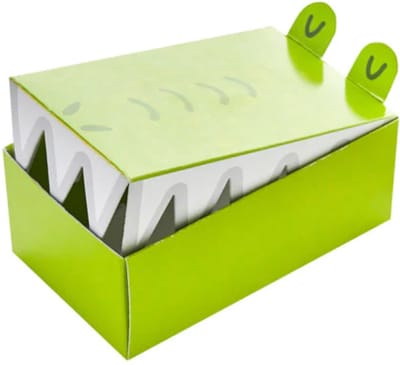 10 krokodillen doosjes, Hootyballoo cake dozen, krokodil uitdeeldoosjes, traktatiedoosjes, cadeaudoosjes