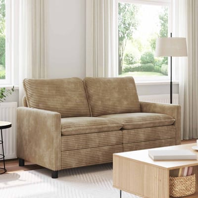 vidaXL - Bank - Taupe - 156 - x - 81 - x - 87,5 - cm - Polyester
