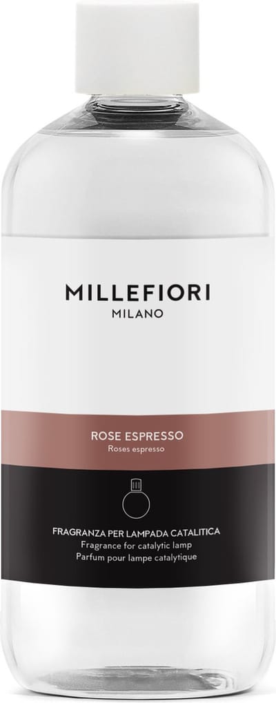 Millefiori Katalytische Geurlamp - Navulling voor Geurbrander 500 ml Rose Espresso