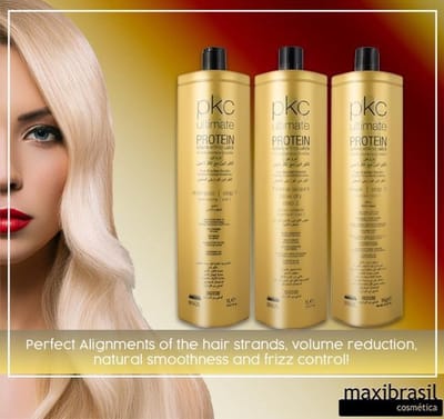 MAXILINE PROFISSIONAL PKC PROTEIN KERATIN WITH COLLAGEN STRAIGHTENING SET (STEP1,2.3)1000 ML