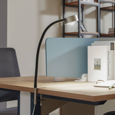 Lindby - Klemlamp - 1licht - ijzer - H: 25 cm - GX53 - nikkel mat, zwart