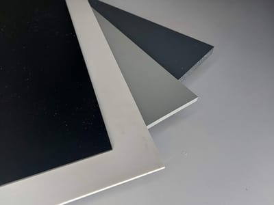 Hard PVC Plaat - Kunststof Plaat - Bouw & Klussen - Chemisch Bestendig - 100x50x0.3 cm - Grijs