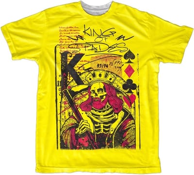 Hybris King Of Spades T-shirt geel