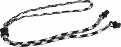 Fako Bijoux® - Brillenkoord - Nylon - Verstelbaar - 70cm - Zwart/Wit