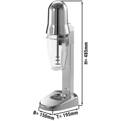 GGM Gastro Spindelmixer PREMIUM - mit 1 Rührwerk - 550ml - 100 Watt - 1 Geschwindigkeitsstufe Zilver