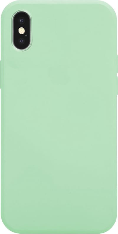 Ceezs Pantone siliconen hoesje geschikt voor Apple iPhone Xs Max - beschermhoesje - backcover - silicone case - optimale bescherming - lichtgroen