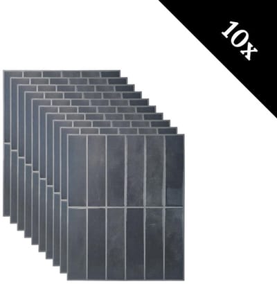 Plaktegel Black mist langwerpig 1mm