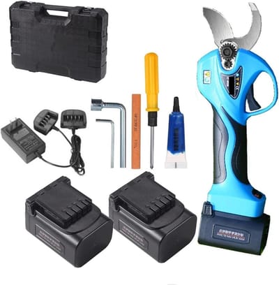 Elektrische Snoeischaar - Tuingereedschap Accu - Takken Snoeien - 0-32mm Opening - 21V Batterij - Zwart