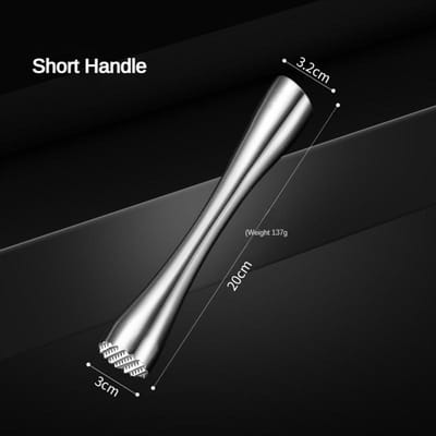 Pilon à cocktail en acier inoxydable pour la maison, le bar, le bâton de glace, le marteau écrasé, les bâtonnets de glace, les fournitures de cuisine, les outils de bar black
