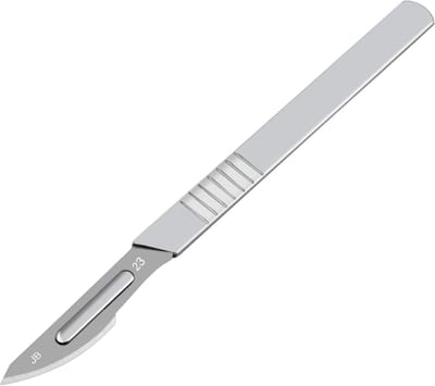 Scalpel met 10x mesje #23 Vlijmscherp 141x9x2mm voor hobby snijden / HaverCo