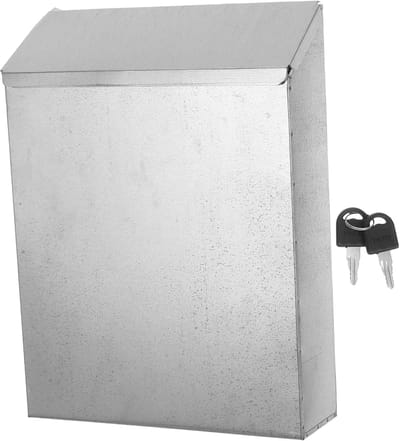 Suggestiebox Brievenbus - Feedback Box - Meningen Verzamelen - Afsluitbaar - 2960 x 2170 x 670 cm - Zilver