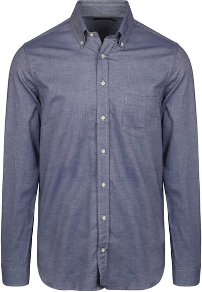 Steppin' Out Overhemd Twill Blauw - Maat 3XL - Heren - Casual Shirt