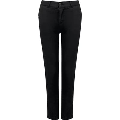 Kariban Chinobroek voor meisjes K7006 - Dark Grey - 10 jaar