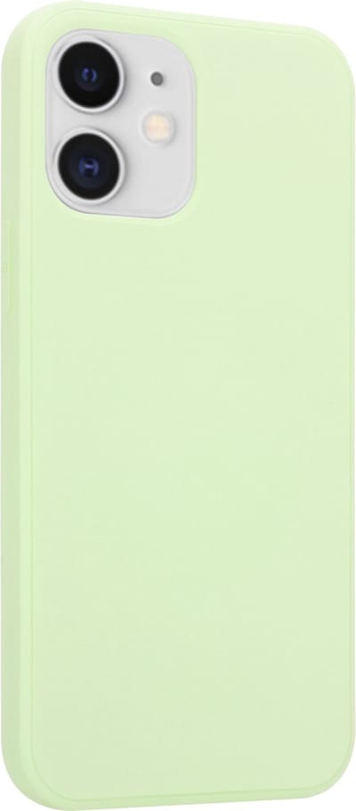 ShieldCase Silicone case geschikt voor Apple iPhone 12 Mini hoesje - optimale bescherming - perfecte pasvorm - TPU Materiaal - lichtgroen
