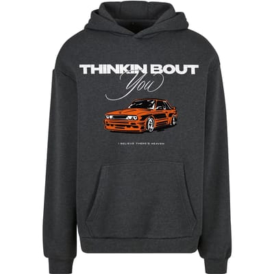 Mister Tee - Thinking Bout You Car Print Fluffy Hoodie/trui - XS - Grijs