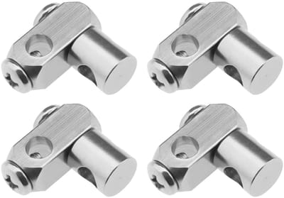 Dailygoods- Pop-up Afvalstaaf 4 Stuks - Verchroomd Messing - Reserve Koppeling - Geschikt voor 5 Mm Hengels - Hoogwaardig Ontwerp - Duurzaam Vakmanschap - Afvalstang
