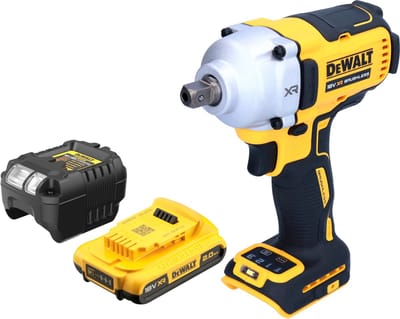 DeWalt DCF 892 D1 accu-slagmoersleutel 18 V 812 Nm 1/2" borstelloos + 1x accu 2,0 Ah + oplader