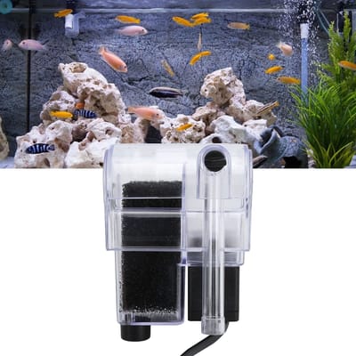 Dailygoods- Aquariumfilter 250L/H Wateruitgang - Multifunctioneel - Verstelbaar - Ultradun - EU-stekker 220V - Geschikt voor aquarium - Filterpomp