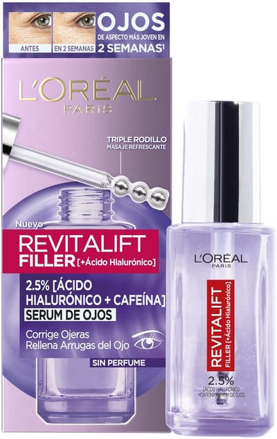 Oogcontour Serum L'Oreal Make Up Revitalift Filler Anti Wallen Anti-Rimpel (20 ml)