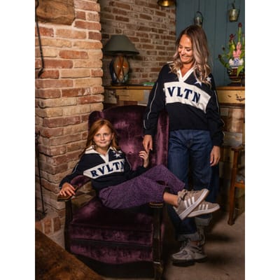 LOOXS 10sixteen Meisjes sweater - Maat 122/128 in de kleur Blauw van 95% Cotton 5% Elastane - 2631-5316-181