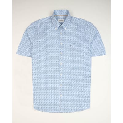 Campbell Casual Overhemd Blauw Heren