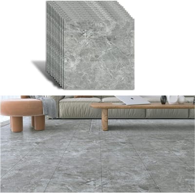 Zelfklevende PVC-tegels Marmer Grijs 30x30 cm voor Keuken en Badkamer - Waterdicht en Duurzaam
