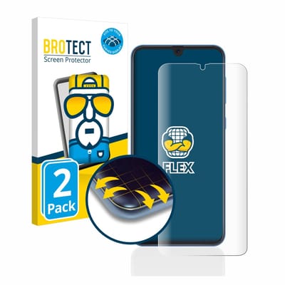 BROTECT - Screenprotector voor Samsung Galaxy A20 / A30 / M30 / A50 / A50s - Folie Beschermfolie transparant volledig dekking - 2 Stuks