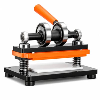 CINK PressForge® Lederen Snijmachine & Embossing Pers – Handmatige Stansmachine – 18 × 10 cm Plaat – 1,5 Ton Druk – Voor Leer, Kunstleer & PVC