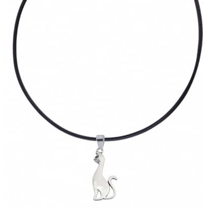 Ketting-Poes- 45 cm- Hanger Metaal- Charme Bijoux