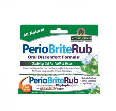 Natures Answer PerioBrite Rub tandvleesgel 22 kruiden Q10