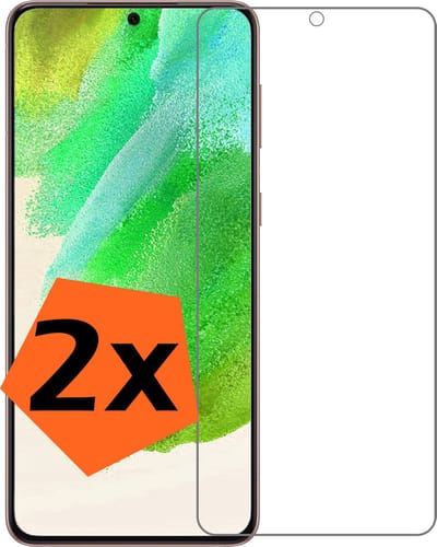 Screenprotector - 2 Stuks - Geschikt voor Samsung Galaxy S21 FE - Extra Sterk - Gehard Glas - Beschermglas - Tempered Glass - Screen Protector
