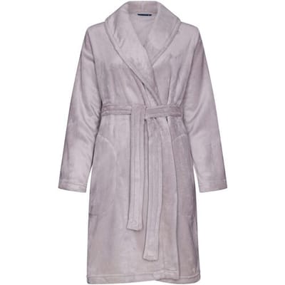 Pastunette Badjas - Linographics - Zalmroze - Fleece - Maat L