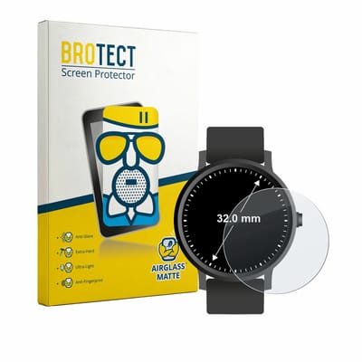 BROTECT - Screenprotector voor Horloges (Rond, ø: 32 mm) - Folie Beschermfolie Beschermglas matte