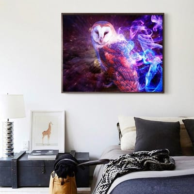 5D DIY diamant borduurwerk universum uil diamant schilderij kruissteek strass 20X30CM