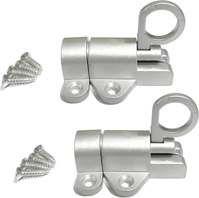 Automatische Deurvergrendeling - Veervergrendeling Grendel - Extra Beveiliging - Automatisch Sluitend - 5.65 x 4.3 cm - Zilver