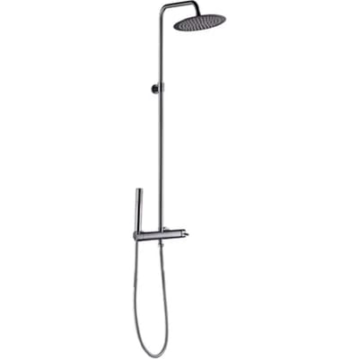 Essebagno Regendouche Luisa - Zwart - Rond - Met Handdouche - 15cm Hartafstand - 1-straals