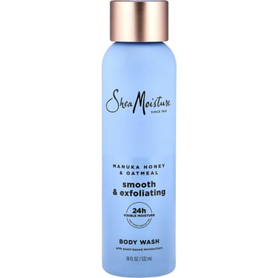 SheaMoisture, Gladmakende & Exfoliërende Body Wash, Manuka Honing & Havermout, 18 fl oz (532 ml)