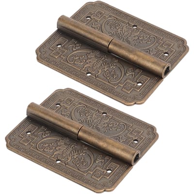 2 sets decoratieve antieke messing scharnieren vintage elementen corrosiebestendig bronzen meubels