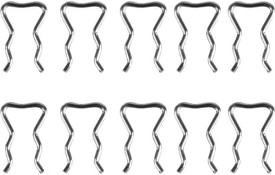 Dailygoods- Injector Clips 10-delige Set - Lekleidingklemmen - Metalen Klemmen - Duurzaam Staal - Ondersteuning Injectiesysteem - Binnendiameter 10,5 mm - Injectorklemmen
