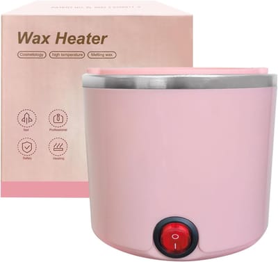 Mini Waxverwarmer - Ontharingsapparaat Hars - Zelf Ontharen - Snel Opwarmen - 200 ml Kom - Roze