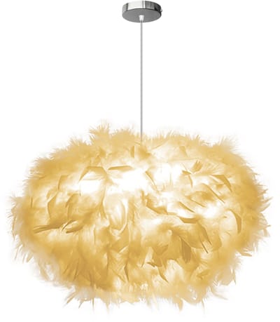 Modern Hanglamp Veren 45cm Ovaal Kroonluchter Slaapkamer Plafondlamp voor Woonkamer Wit