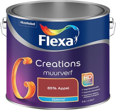Flexa - Creations Muurverf Zijdemat - 85% Appel - Mengverf - 2,5 L