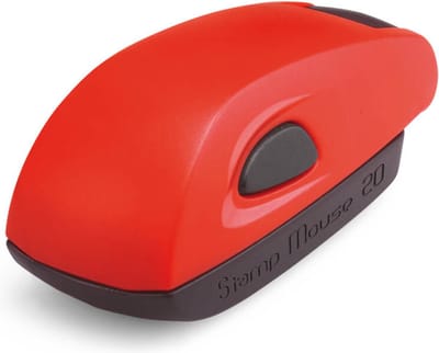 Colop Stamp Mouse 20 Rood - Compacte stempel voor onderweg - 4 regels tekst