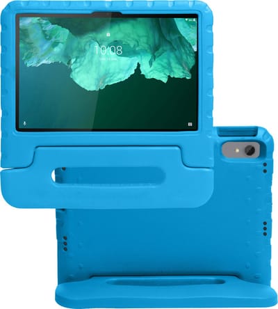 Hoes - Geschikt voor Lenovo Tab P11 Plus - Kinderhoes Shockproof Bumper - Kidsproof Case - Tablet Hoesje - Kinder Hoes Cover - Blauw
